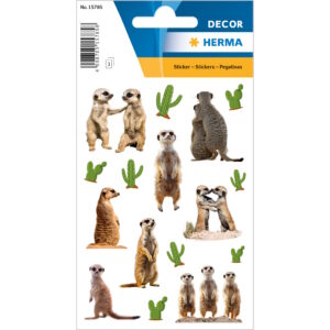 Herma 15785 öntapadó matrica Szurikáták